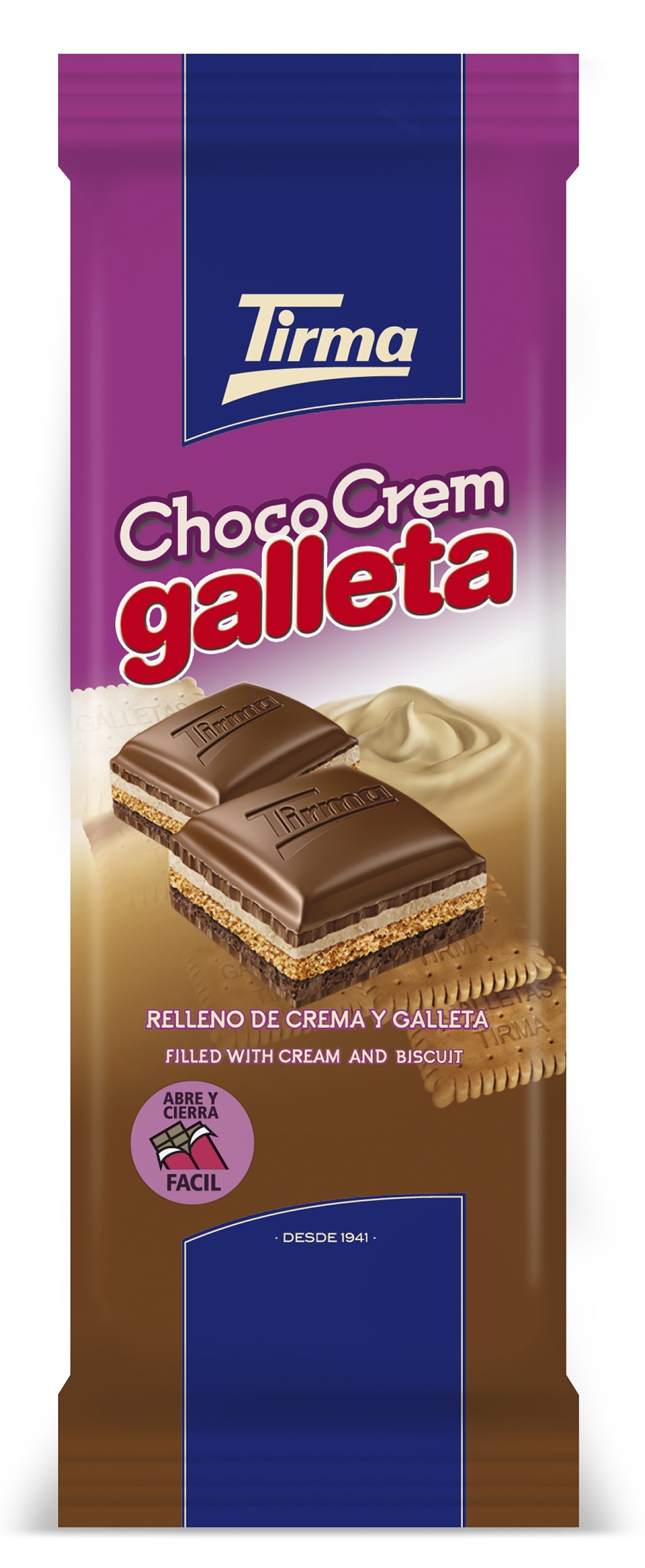 Chocolate Crem Galleta 155g