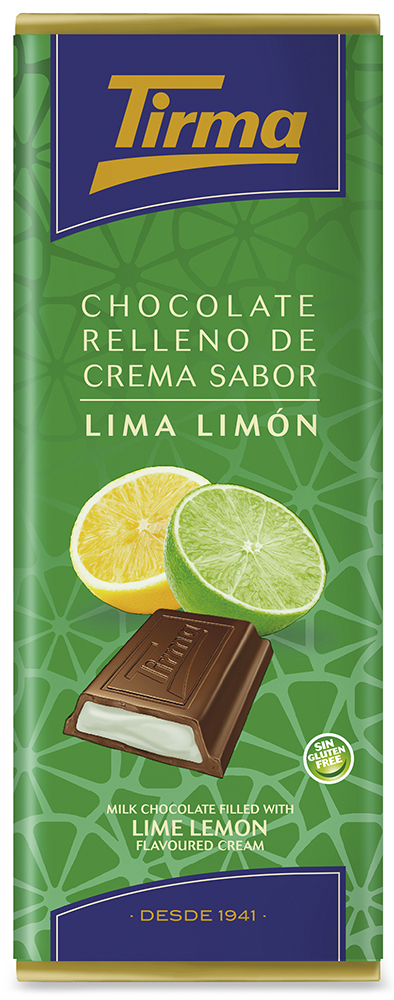 Chocolate relleno de crema de lima limón 98g