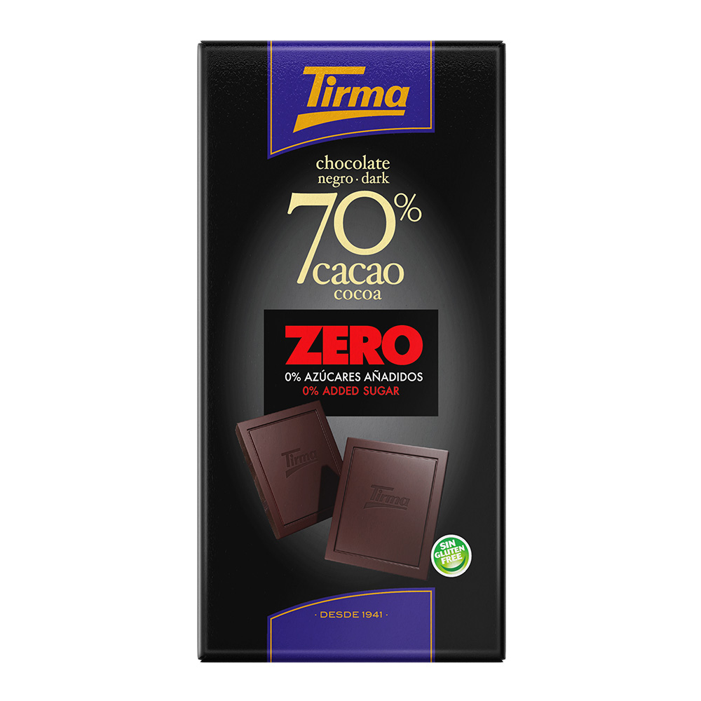 Chocolate 70% cacao ZERO 125g