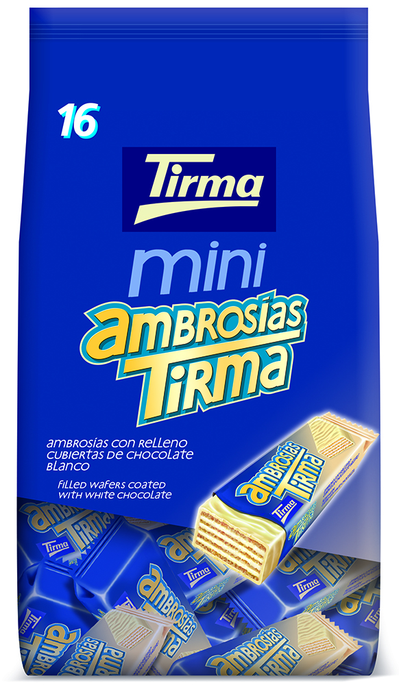 Ambrosía chocolate blanco MINI bolsa 216g (16pz x 13,5g)