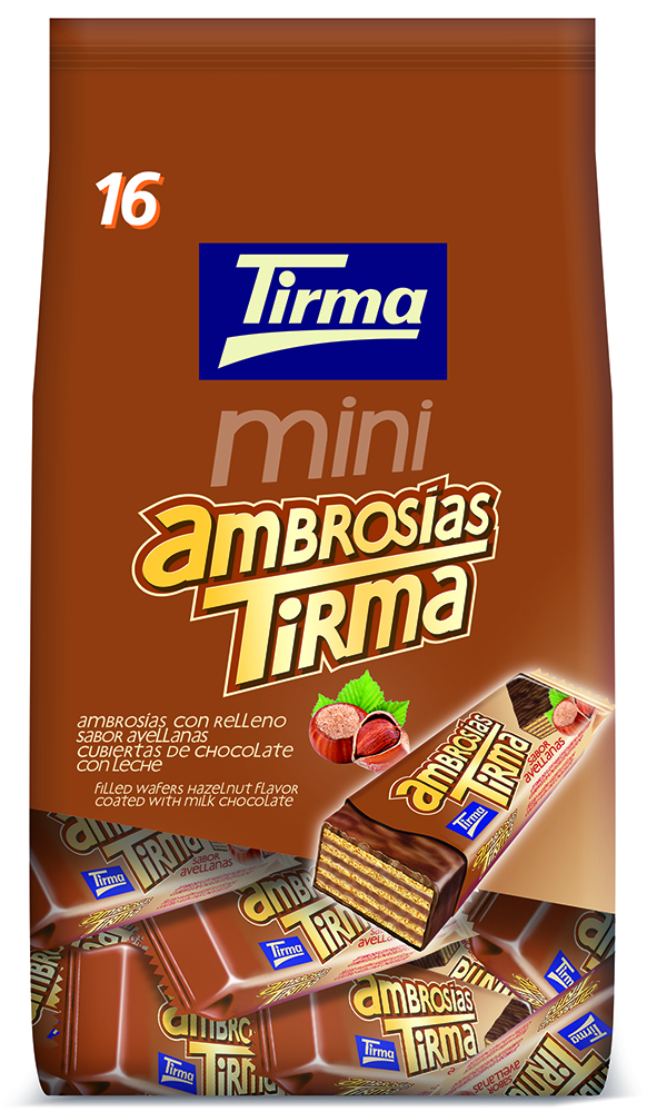 Ambrosía sabor avellana MINI bolsa 216g (16pz x 13,5g)