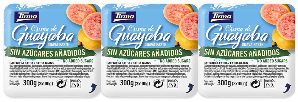 Crema de Guayaba sin azúcares añadidos 3x100g