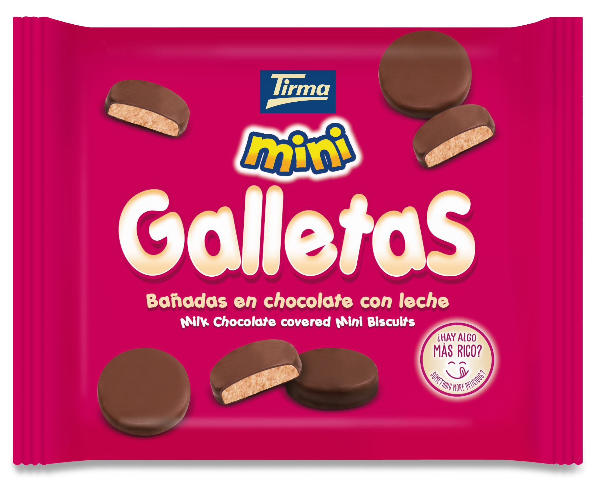 Galleta mini bañada en chocolate con leche bolsa 60g