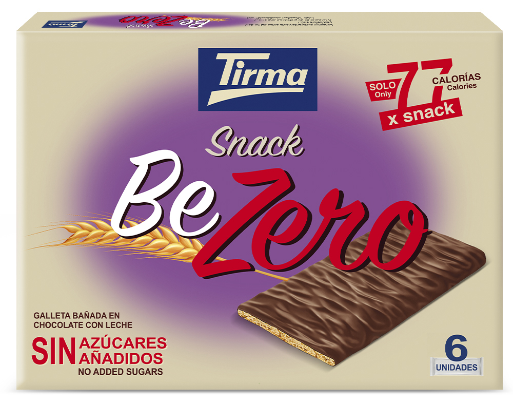 Galleta Be Zero bañada en chocolate con leche 105g